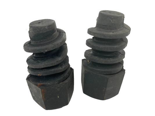 2001-2005 PONTIAC AZTEK FRONT HOOD RUBBER CUSHION STOPPER BUMPER PAIR SET OEM