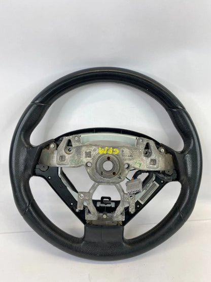 2007 2008 INFINITI G35 SEDAN STEERING WHEEL WITH SWITCHES BLACK LEATHER OEM