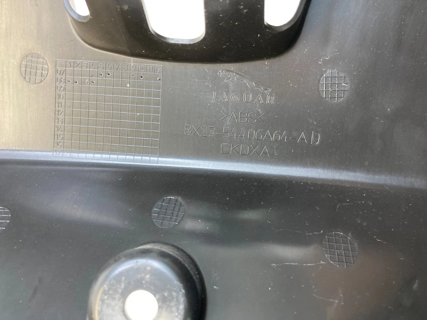 2009-2015 JAGUAR XF REAR TRUNK SILL SCUFF PLATE COVER TRIM 8X23-54406A64 OEM