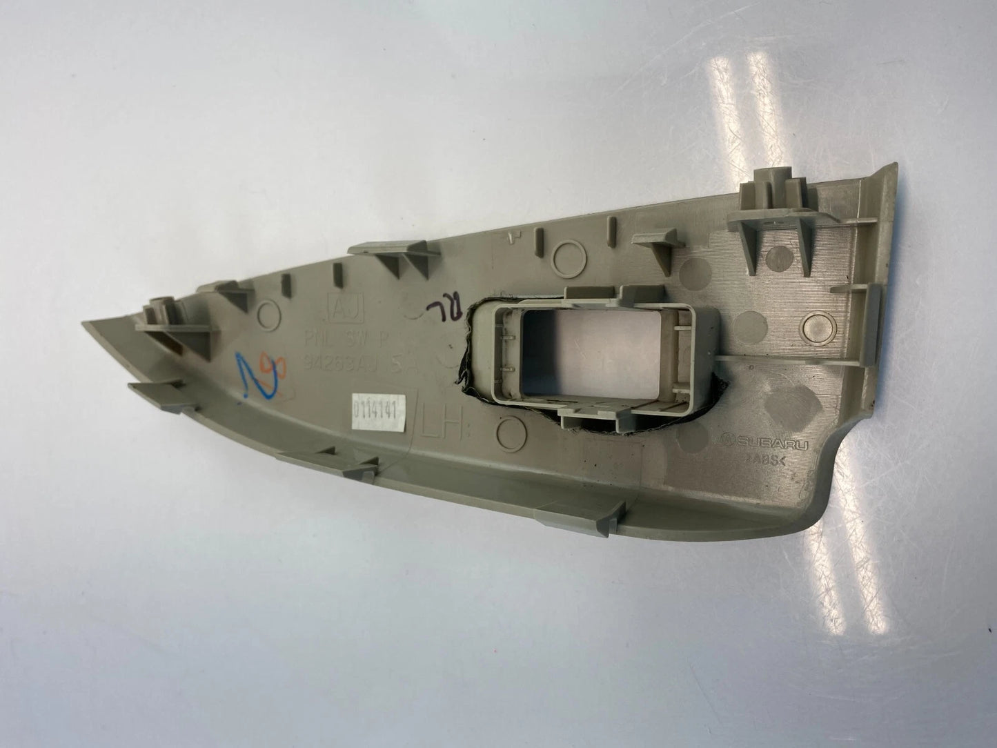 2010-2014 SUBARU LEGACY REAR LEFT SIDE WINDOW SWITCH PANEL BEZEL 94263AJ15A OEM