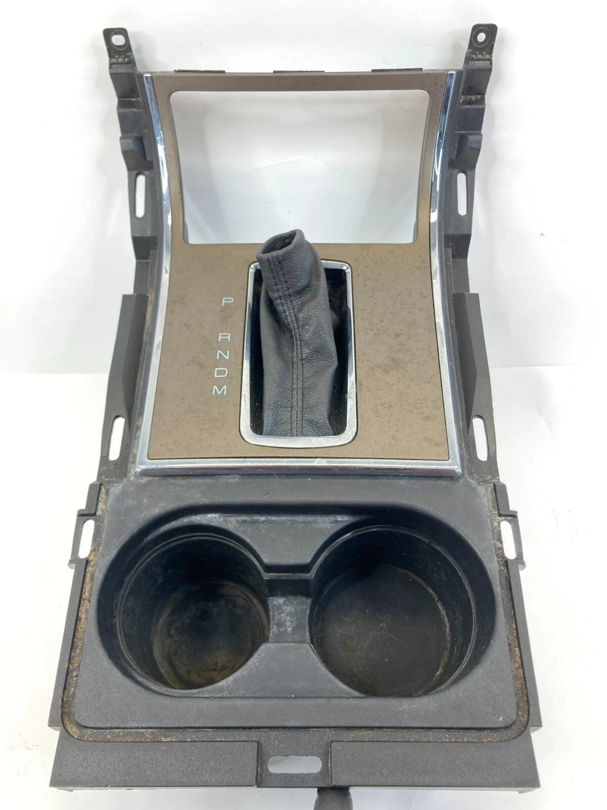 11 12 LINCOLN MKX CENTER CONSOLE SHIFTER BEZEL TRIM W/ CUP HOLDER BA1378045A76B