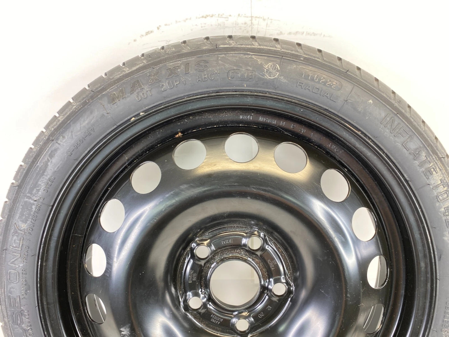 2012-2020 CHEVROLET SONIC EMERGENCY SPARE TIRE COMPACT DONUT T115/70R16 16"