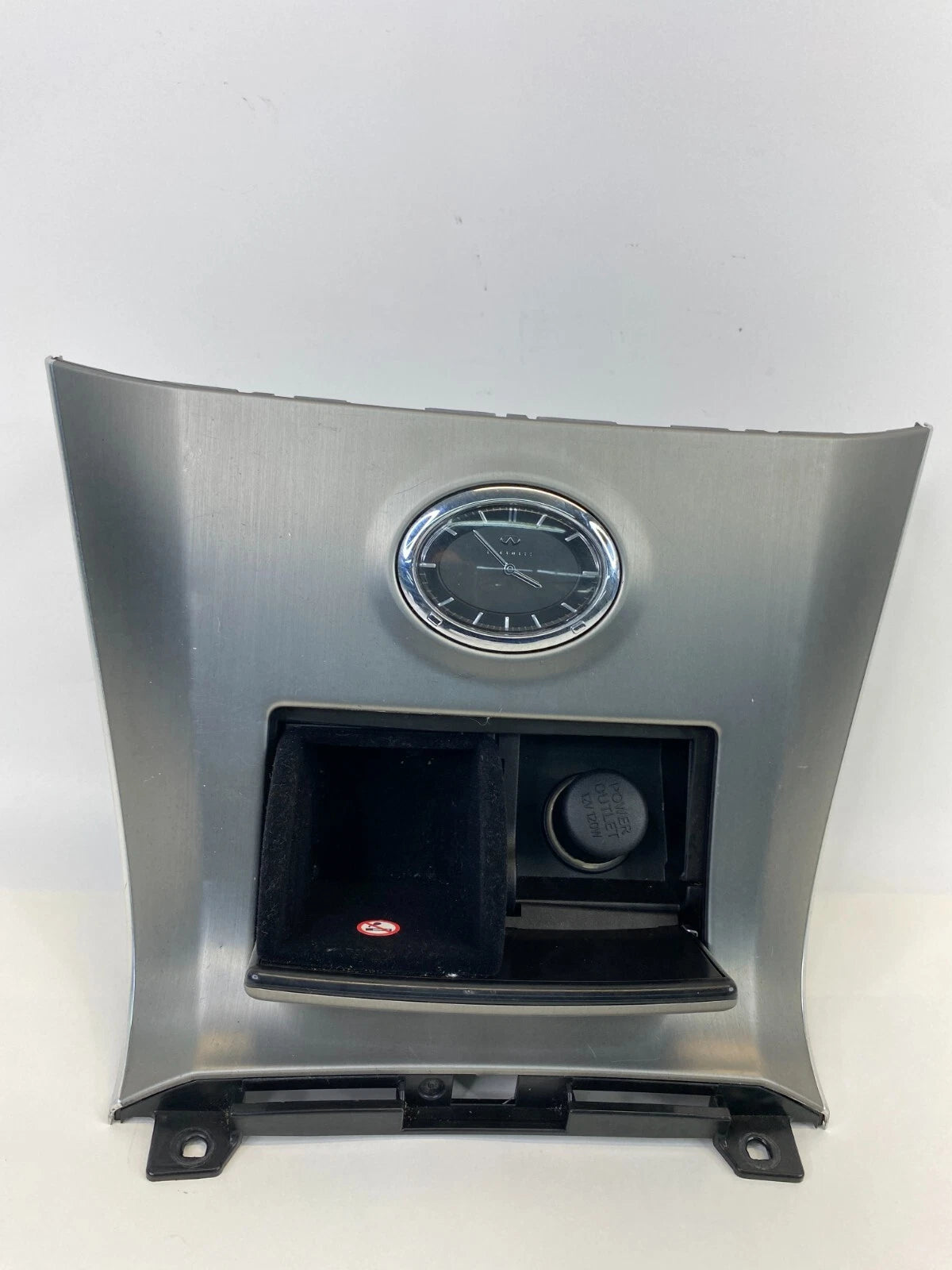 2007 2008 INFINITI FX35 CENTER CONSOLE CLOCK STORAGE BEZEL TRIM 68460-CL70A OEM