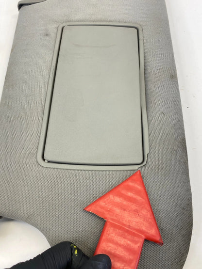2013-2016 NISSAN PATHFINDER LEFT RIGHT SUN VISOR PAIR GRAY W/ LIGHT ASSEMBLY OEM