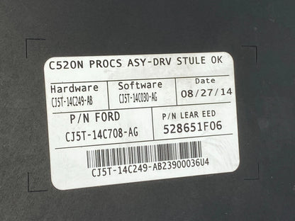 2013-2019 FORD ESCAPE LH DRIVER SEAT MEMORY CONTROL MODULE OEM CJ5T-14C708-AG