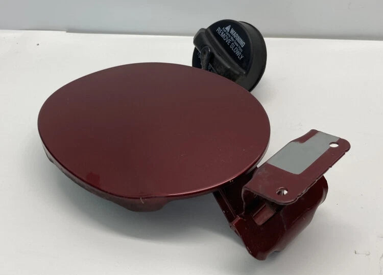 2007-2009 MAZDA CX-7 FUEL FILLER DOOR GAS LID COVER COPPER RED MICA W/ CAP OEM
