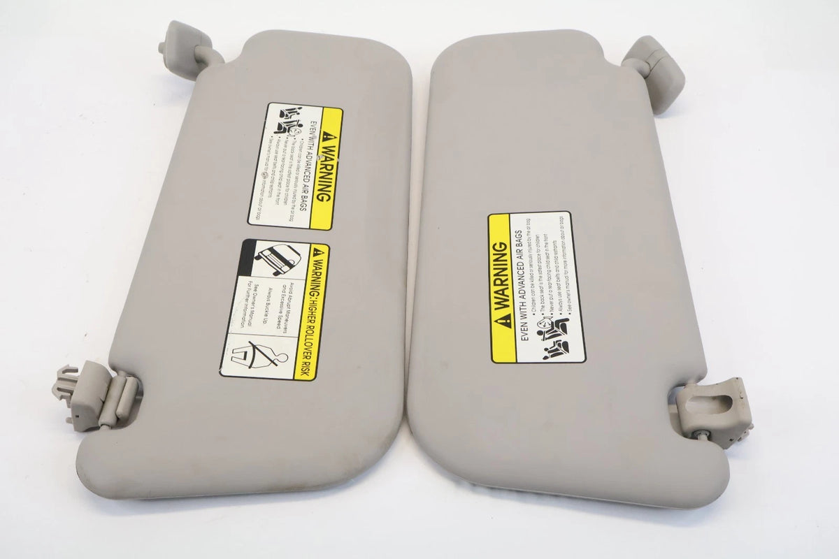 2010-2013 KIA SOUL SUNVISOR LEFT & RIGHT SUN VISORS SET PAIR SHADE GRAY OEM