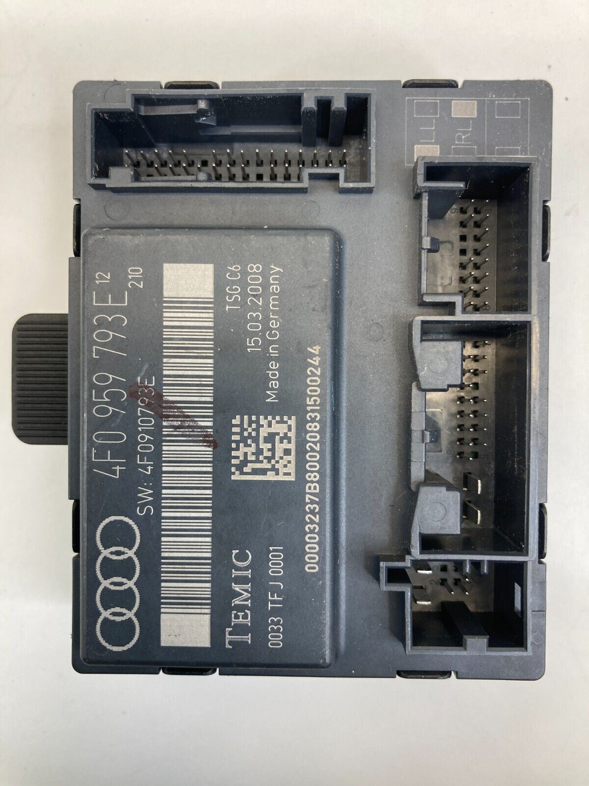 06-08 Audi A6 Quattro Front Left Driver Side Door Control Module 4F0-959-793-E