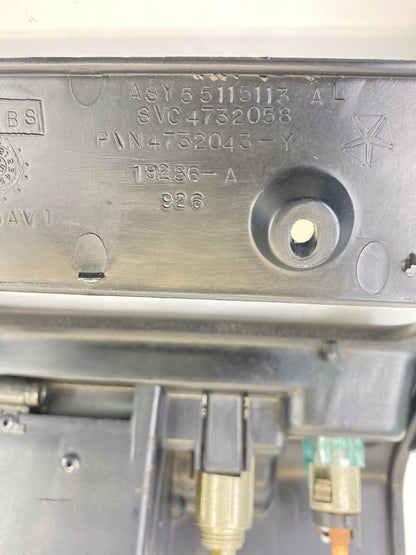 1997-1998 Jeep Grand Cherokee Dash Lower Pocket w/ Power Outlet 55115113 OEM