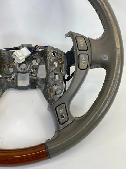 2000-2005 CADILLAC DEVILLE STEERING WHEEL LEATHER & WOOD 16761299 OEM