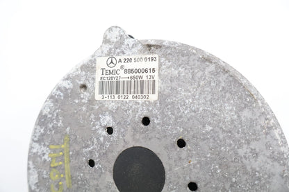 2000-2006 MERCEDES-BENZ S430 ENGINE MOTOR RADIATOR COOLING FAN TEMIC 885-002-036