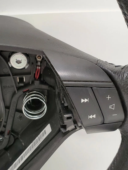 04-09 VOLVO S60 SEDAN STEERING WHEEL W/ CRUISE CONTROL LEATHER BLACK 30741684