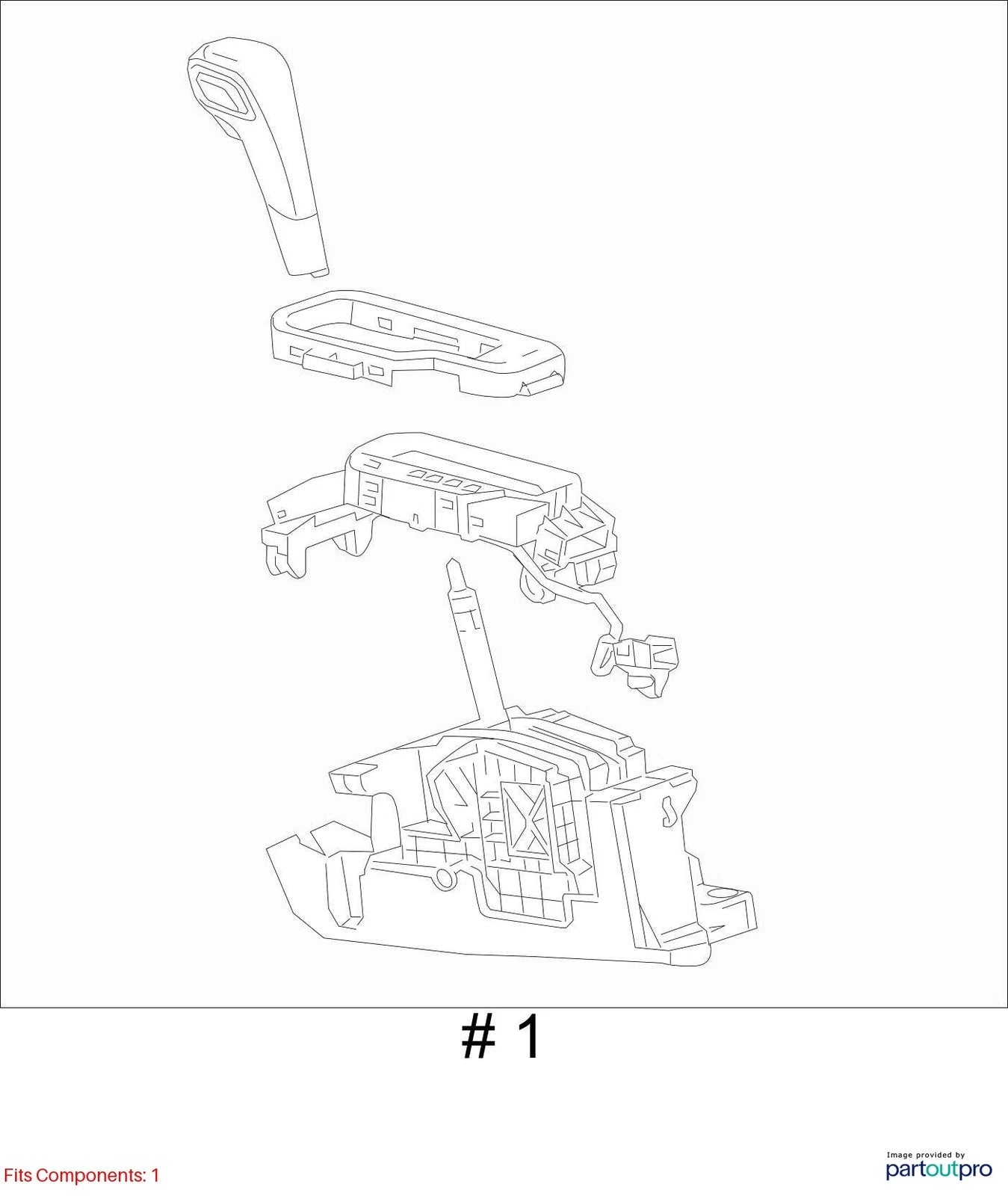 2010-2015 GMC TERRAIN AUTO TRANSMISSION CENTER CONSOLE GEAR SHIFTER OEM 22860738