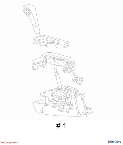 2010-2015 GMC TERRAIN AUTO TRANSMISSION CENTER CONSOLE GEAR SHIFTER OEM 22860738