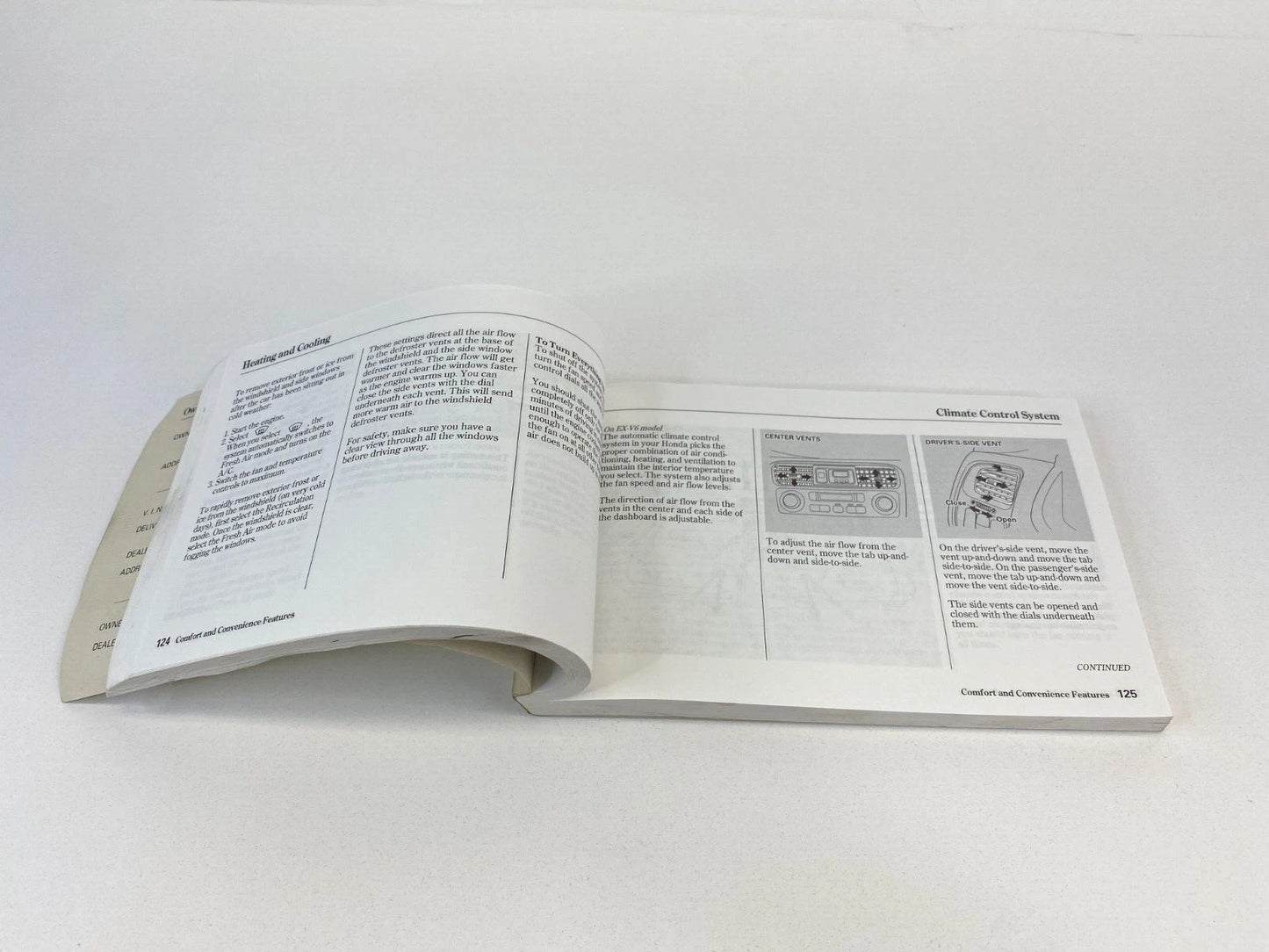 2001 HONDA ACCORD 2-DOOR OWNERS MANUAL HANDBOOK BOOK OEM