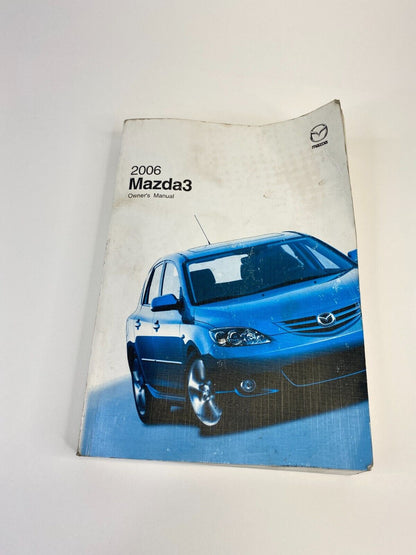 06 2006 Mazda3 Mazda 3 Owners Manual Guide Handbook OEM