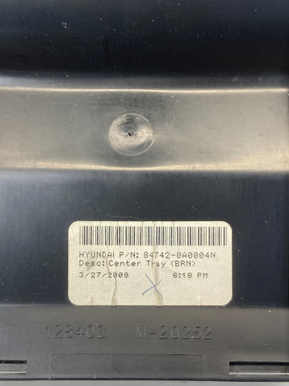 09 10 Hyundai Sonata Front Center Console Storage Compartment Tray 84742-0A000