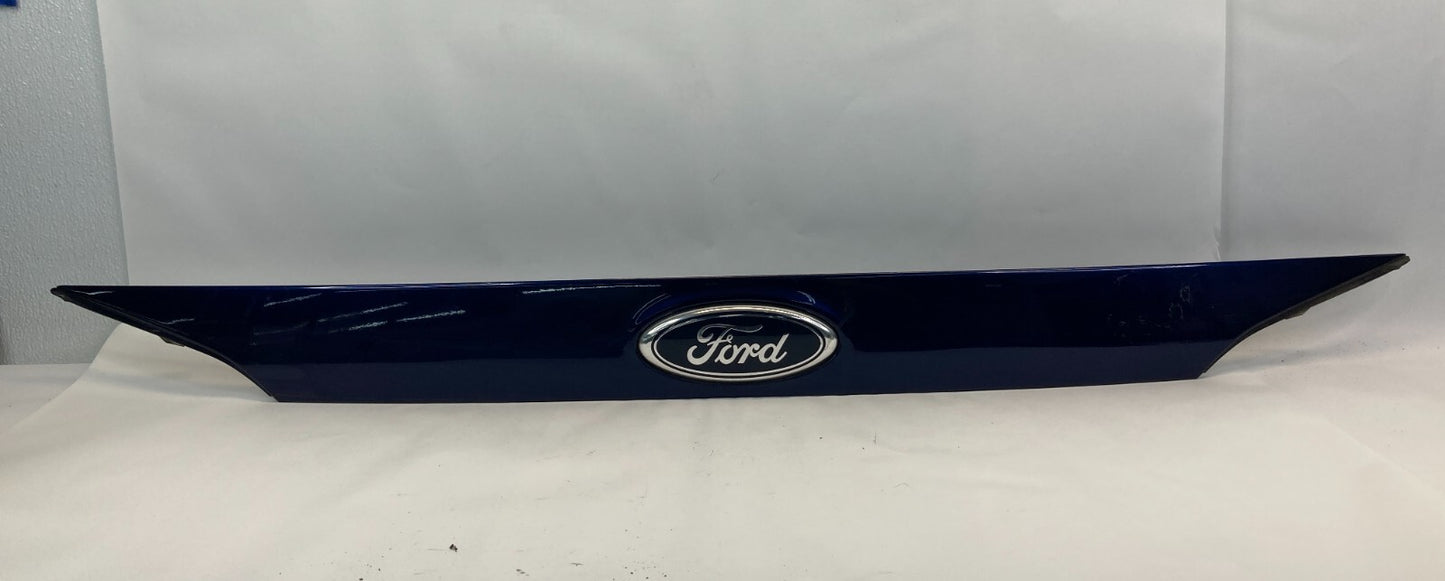 12 13 14 Ford Focus Sedan Rear Trunk Deck Lid Molding Finish Panel w Emblem Blue