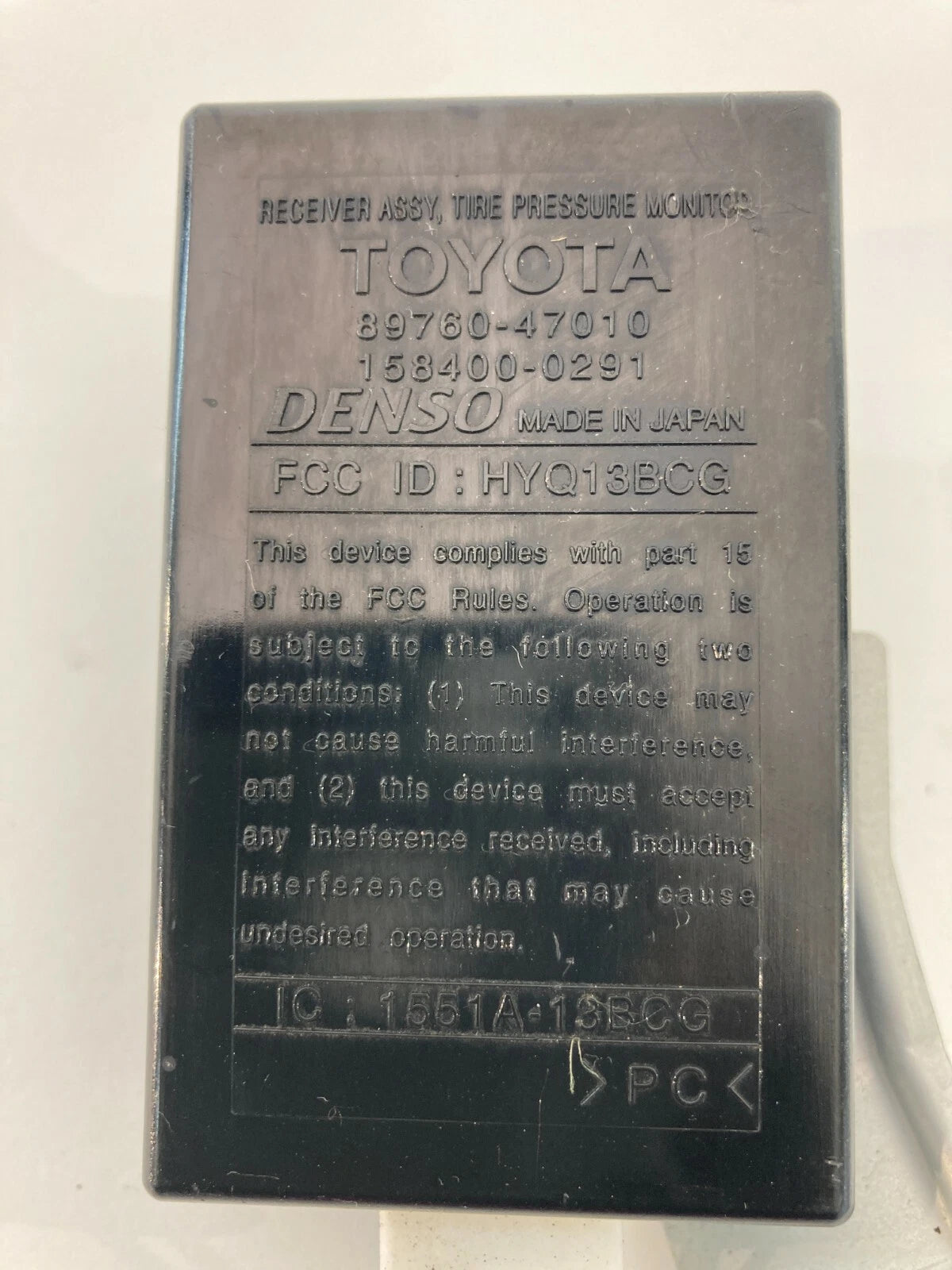 2004-2009 TOYOTA PRIUS TIRE PRESSURE RECEIVER MODULE TPMS 89760-47010 OEM