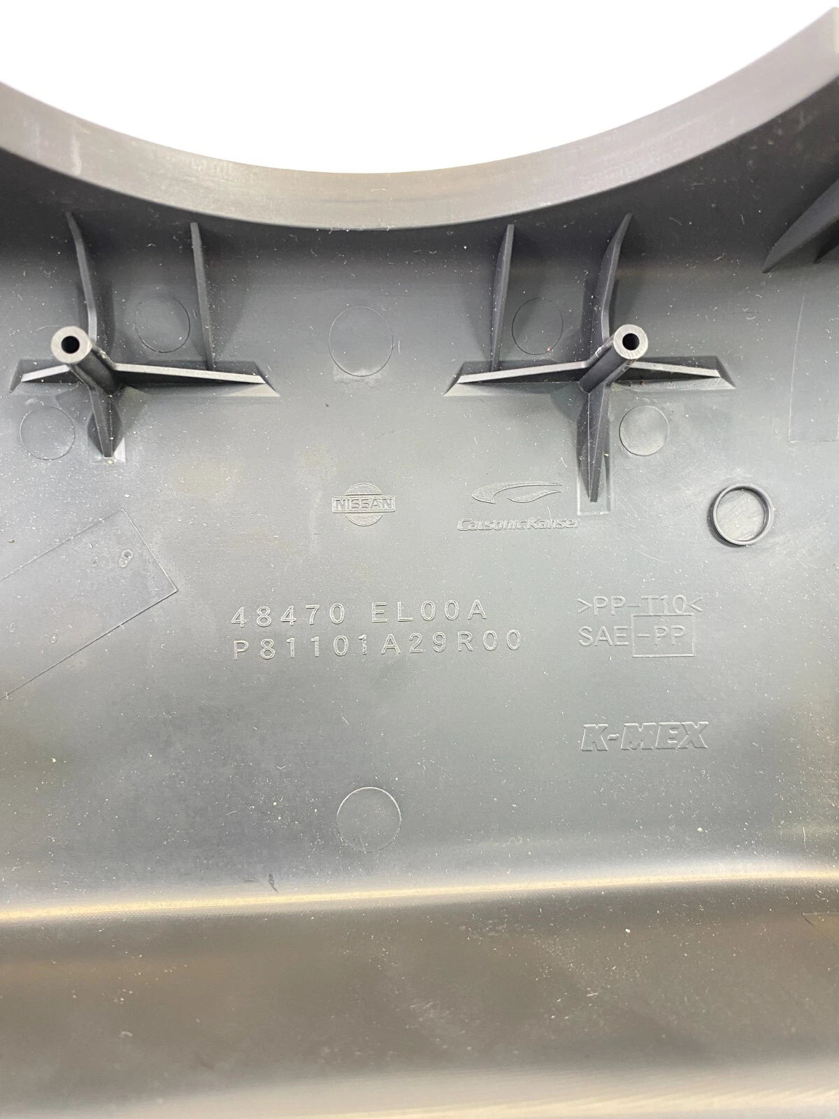 07-13 NISSAN VERSA STEERING COLUMN UPPER TRIM COVER SHROUD PANEL 48470-EL00A OEM