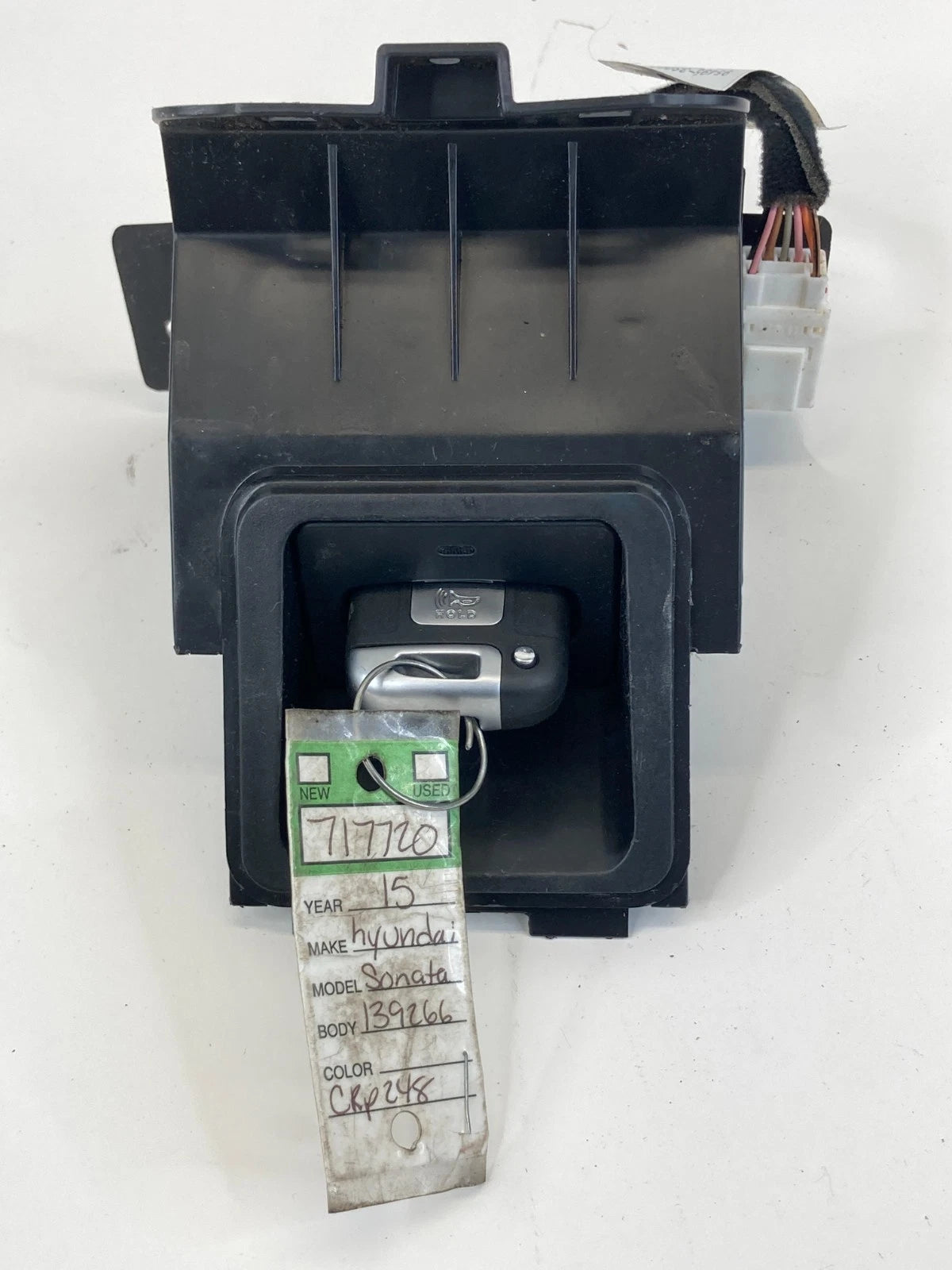 2011-2015 Hyundai Sonata Console Adapter Button Start Hold w/ Key Entry Module