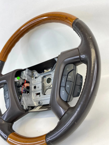 2009 2010 2011 2012 BUICK ENCLAVE STEERING WHEEL W/ WOODGRAIN ASSEMBLY OEM
