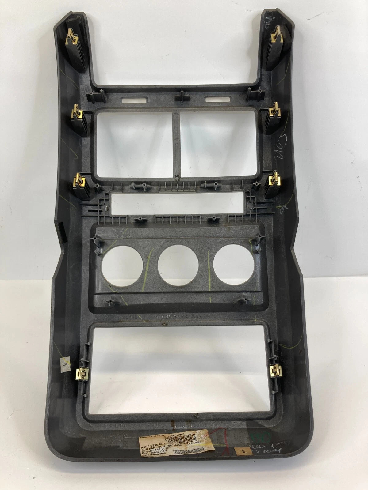 2009 2010 DODGE JOURNEY DASH RADIO CLIMATE COVER TRIM BEZEL ASSY 300016266 OEM