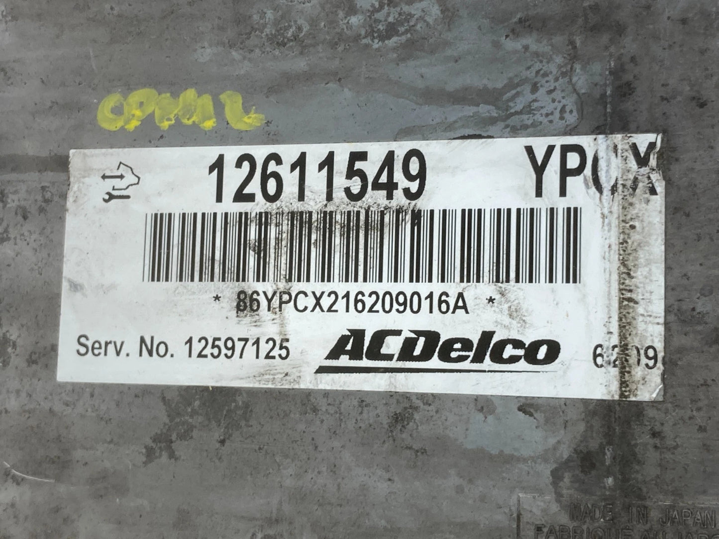 2007-2012 MALIBU 07-10 HHR G5 G6 ENGINE COMPUTER CONTROL MODULE ECU 12597125