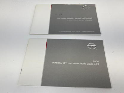 2006 Nissan Xterra SE SUV Owners Manual Guide Infomation Book OEM