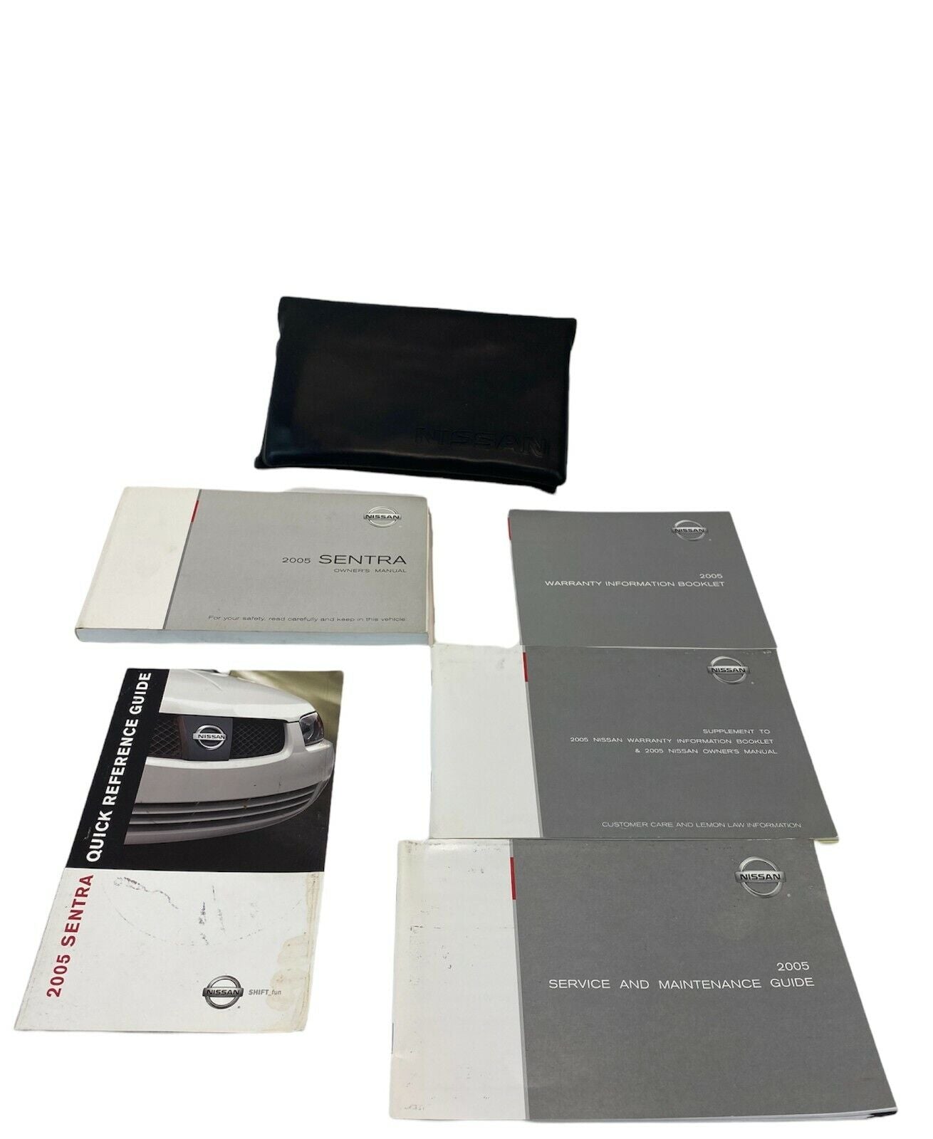 2005 05 Nissan Sentra Owners Manual Information Warranty Guide Book Set w/ Case