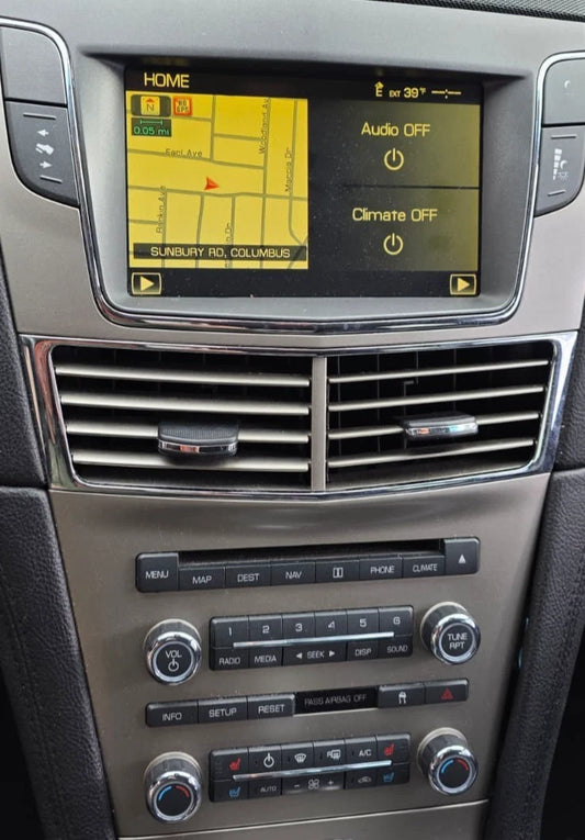 2010-2012 LINCOLN MKT GPS NAV RADIO CD PLAYER CLIMATE CONTROL PANEL AE9T19C156AD