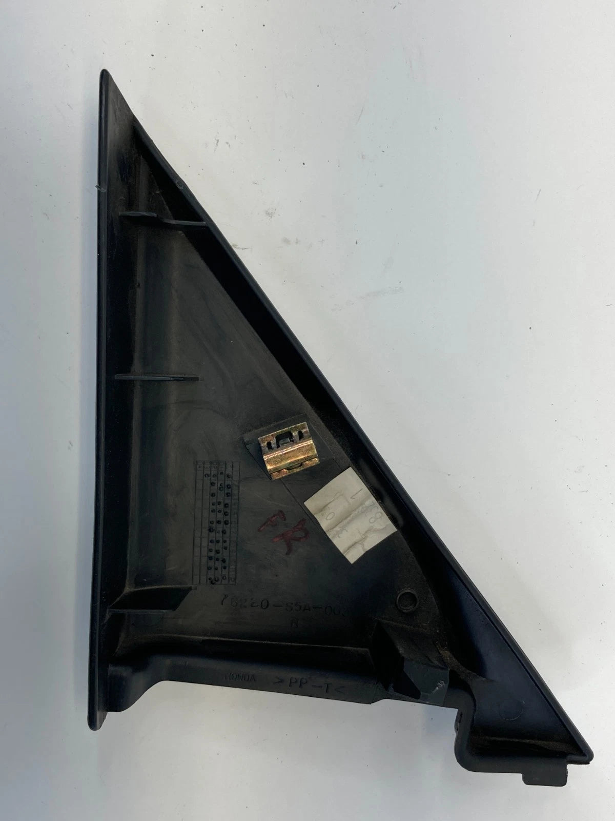 01-05 HONDA CIVIC FRONT RIGHT INNER DOOR PANEL MIRROR COVER CORNER 76220S5A003