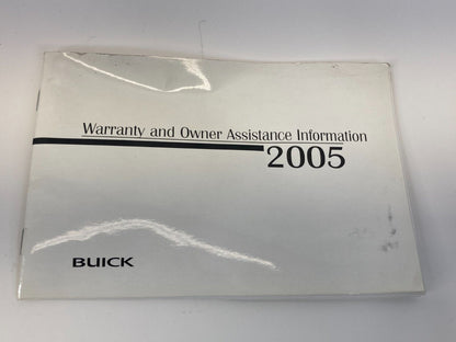 2005 Buick Century Owners Manual Warranty Assistance Information Book w/ Case