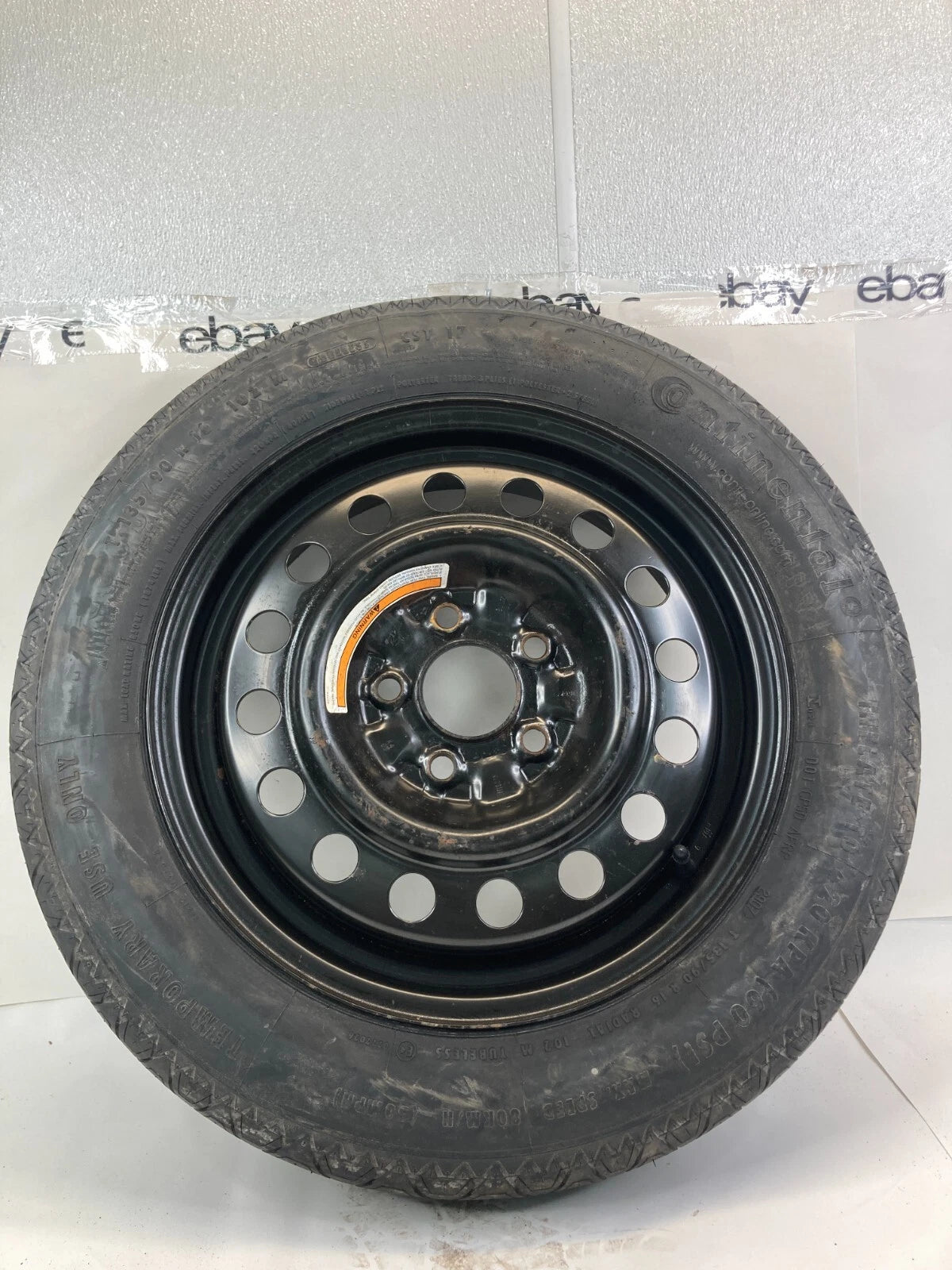 2007-2012 NISSAN ALTIMA SEDAN SPARE TIRE WHEEL RIM COMPACT DONUT T135/90R16 16"