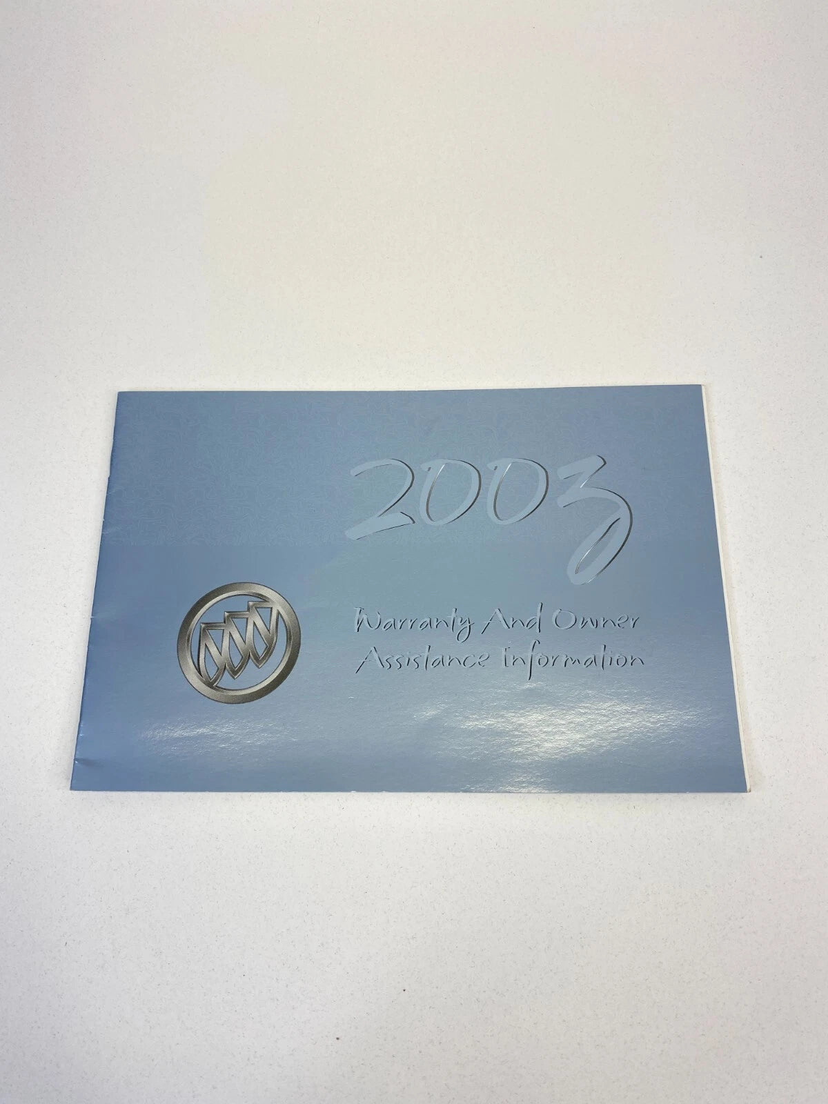 2003 BUICK RENDEZVOUS OWNERS MANUAL WARRANTY ASSISTANCE GUIDE BOOK W/ CASE