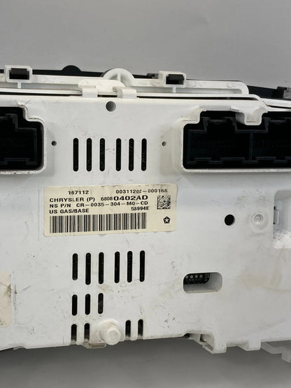 11-13 JEEP PATRIOT INSTRUMENT CLUSTER SPEEDOMETER GAUGES 146K MILES 68080402AD