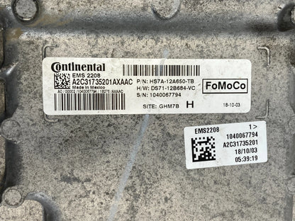 2017-2019 FORD FUSION HYBRID ENGINE CONTROL MODULE PCM ECM HS7A-12A650-TB OEM