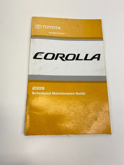 2009 Toyota Corolla Owners Manual Warranty Information Reference Guide Set OEM