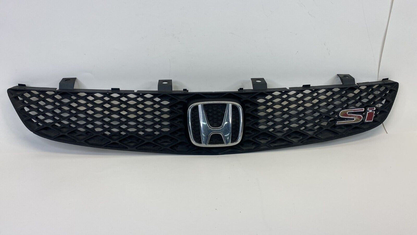 2002 2003 Honda Civic Si Hatchback Front Bumper Grill Grille W/ Emblem OEM