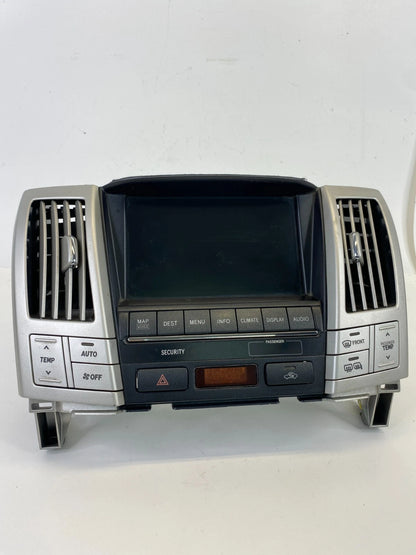 2007-09 LEXUS RX350 RADIO NAVIGATION SCREEN MONITOR MAP UNIT W/ CLIMATE CONTROL