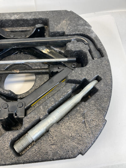 09-15 JAGUAR XF EMERGENCY SPARE WHEEL TIRE LIFTING JACK TOOLS W FOAM TRIM OEM