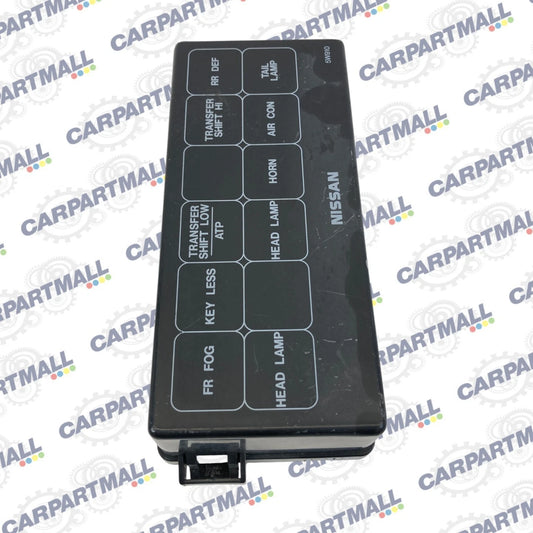 2001-2004 NISSAN PATHFINDER 3.5L A/T UNDER HOOD FUSE RELAY BOX COVER LID OEM
