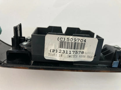 2014 2015 CHEVROLET IMPALA REAR LEFT DRIVER DOOR WINDOW SWITCH BEZEL TRIM OEM
