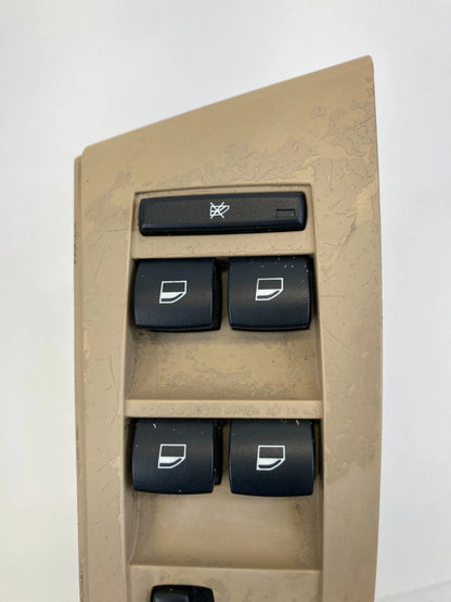 2004-2007 BMW E60 530I FRONT LEFT MASTER POWER WINDOW SWITCH BEIGE 6951905 OEM