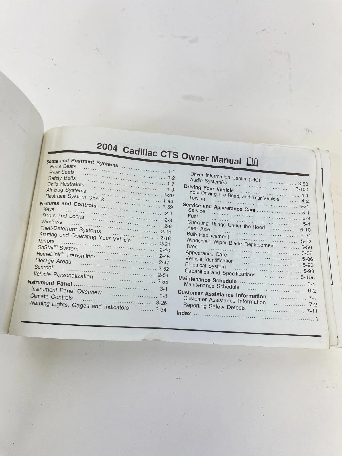 2004 CADILLAC CTS OWNERS MANUAL GUIDE WARRANTY INFORMATION SET W/ CASE OEM
