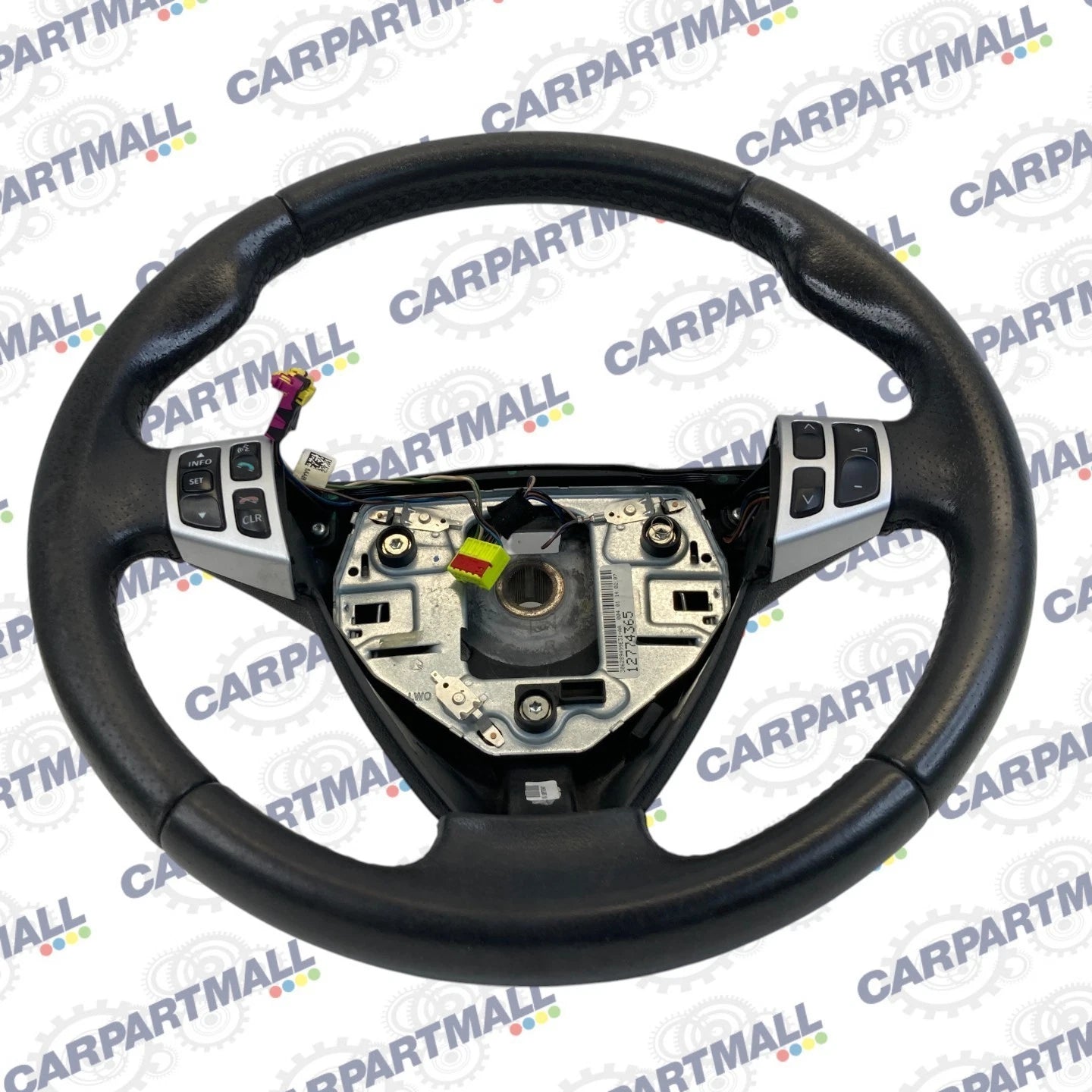2005-2011 SAAB 9-3 STEERING WHEEL W/ AUDIO CONTROL LEATHER BLACK 12774365