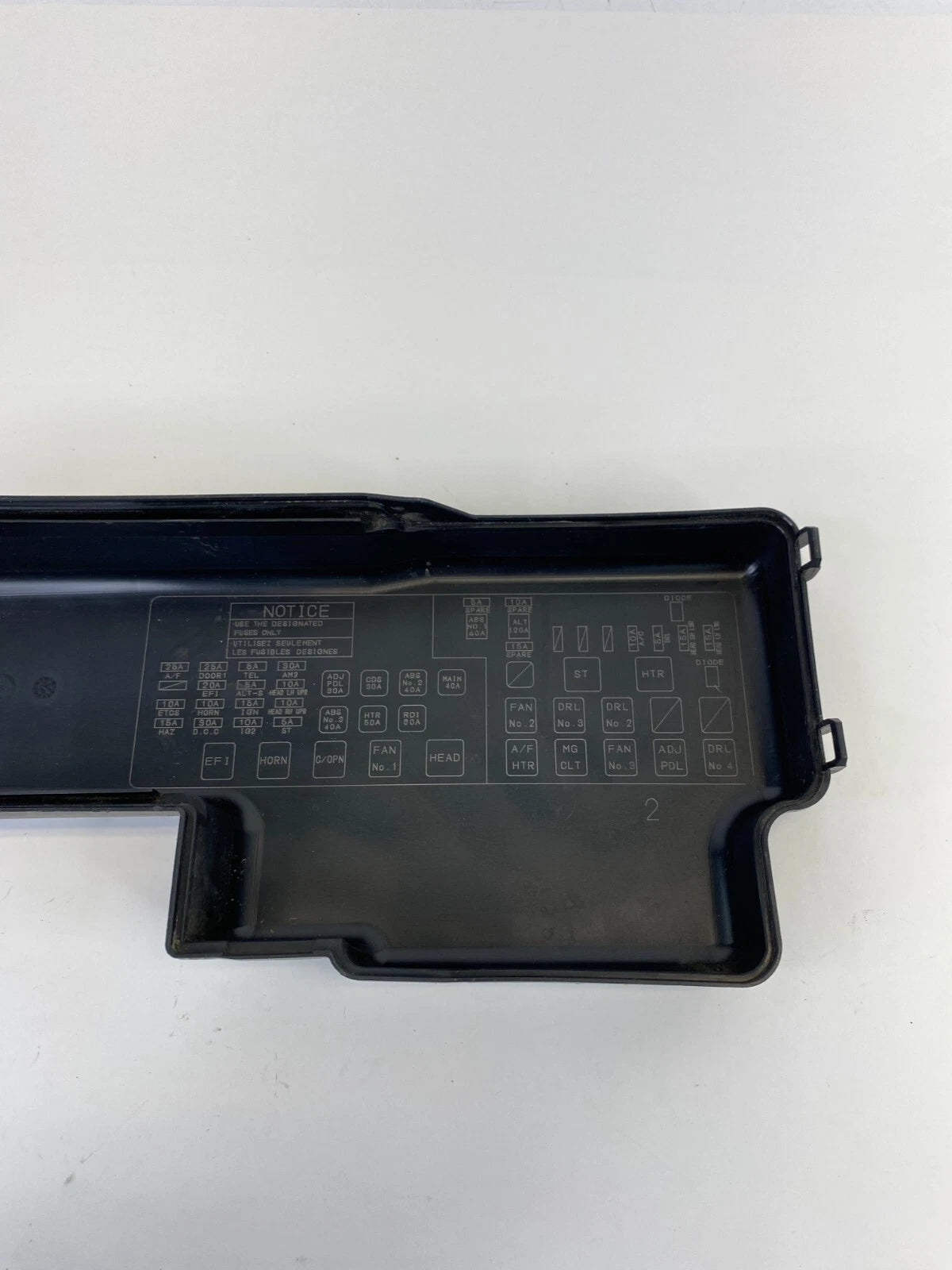 2002 2003 LEXUS ES300 ENGINE BAY FUSE BOX LID UPPER COVER ONLY 7154-8036 OEM