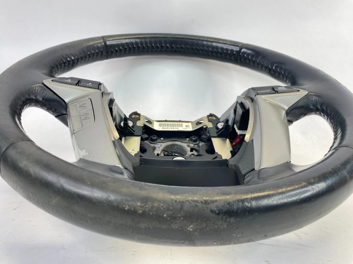 08-12 HONDA ACCORD STEERING WHEEL W/ CRUISE & AUDIO CONTROL SWITCHES LEATHER OEM