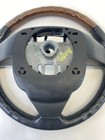 2011 CADILLAC SRX STEERING WHEEL WITH CONTROLS WOOD BLACK LEATHER 20981140 OEM