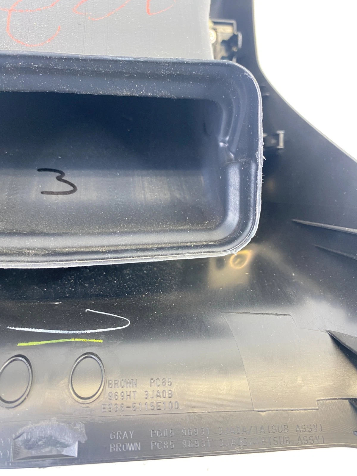 2013-2020 Nissan Pathfinder Rear A/C Heat Climate Control Bezel w/ Air Vent OEM